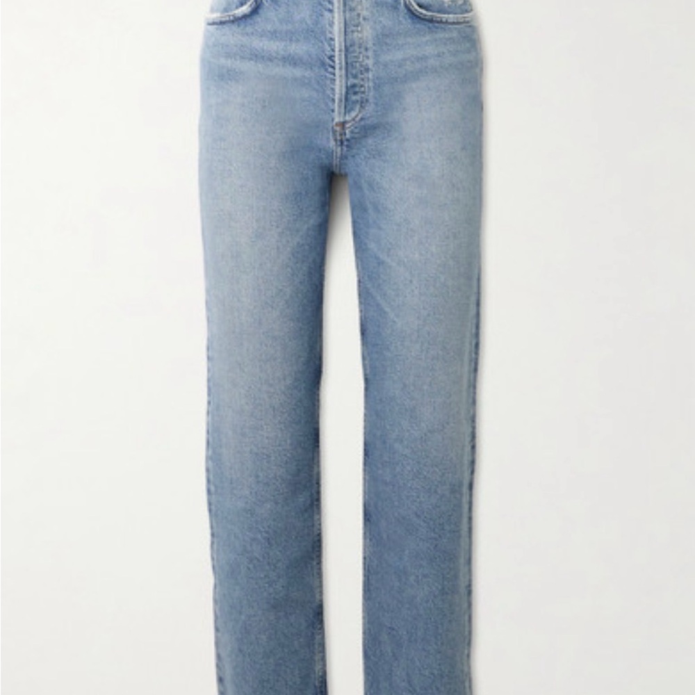 Agolde Light Blue Button-Fly Jeans